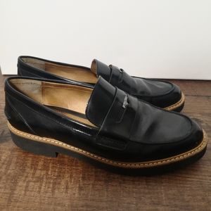 Coach black penny Loafers